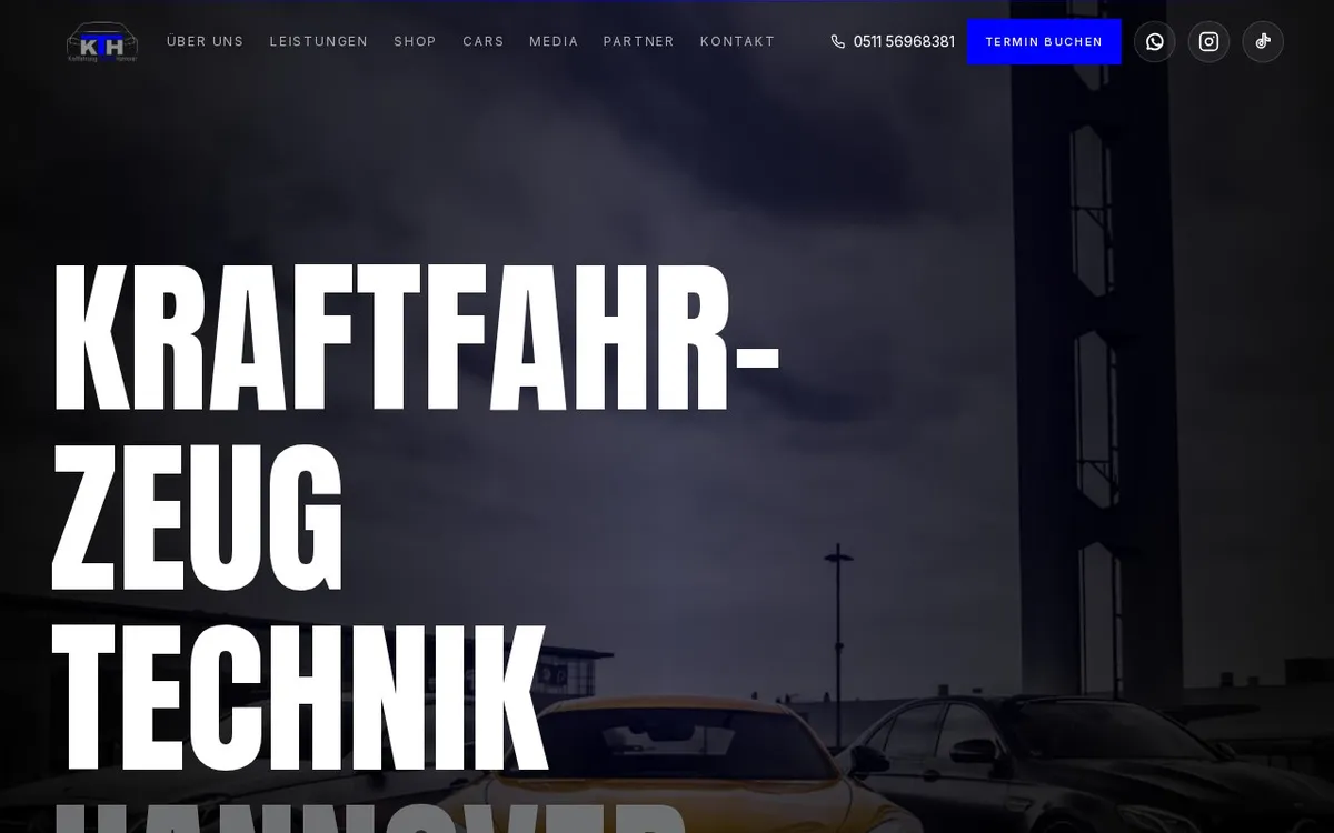 Website Kraftfahrzeug Technik Hannover – Spezialwerkstatt für Mercedes-Benz und AMG
